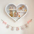 Personalised Wooden Nursery Bunting – Baby Pink