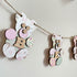 Personalised Wooden Nursery Bunting – Baby Pink