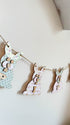 Personalised Wooden Nursery Bunting – Baby Pink