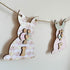 Personalised Wooden Nursery Bunting – Baby Pink