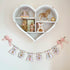 Personalised Wooden Nursery Bunting – Baby Pink