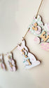 Personalised Wooden Nursery Bunting – Baby Pink