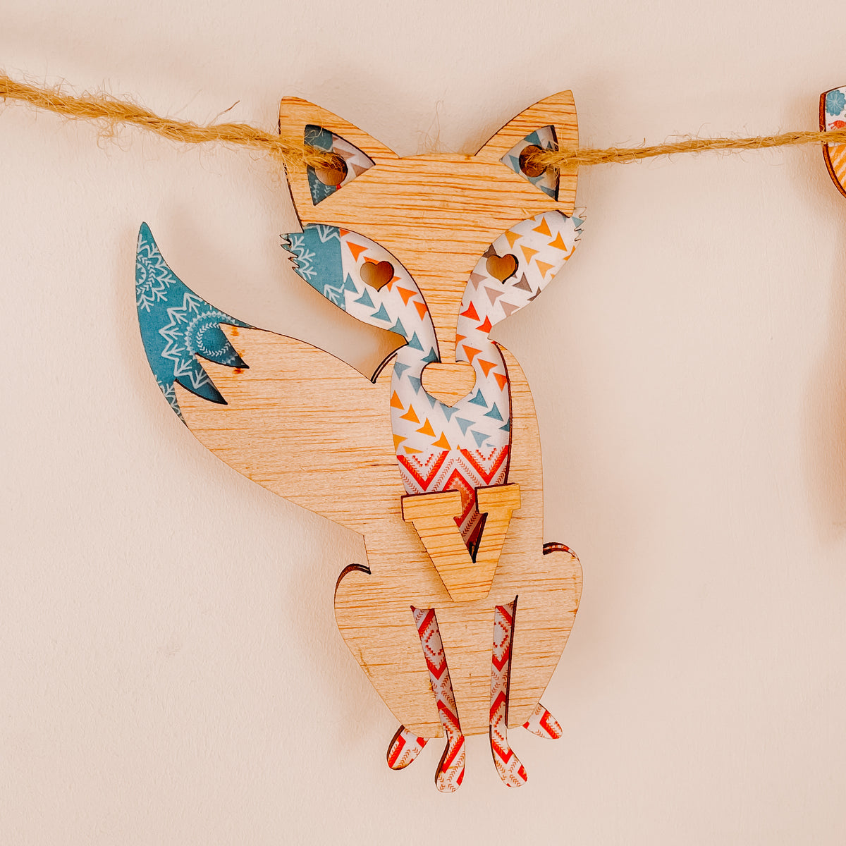 Personalised Wooden Woodland Bunting