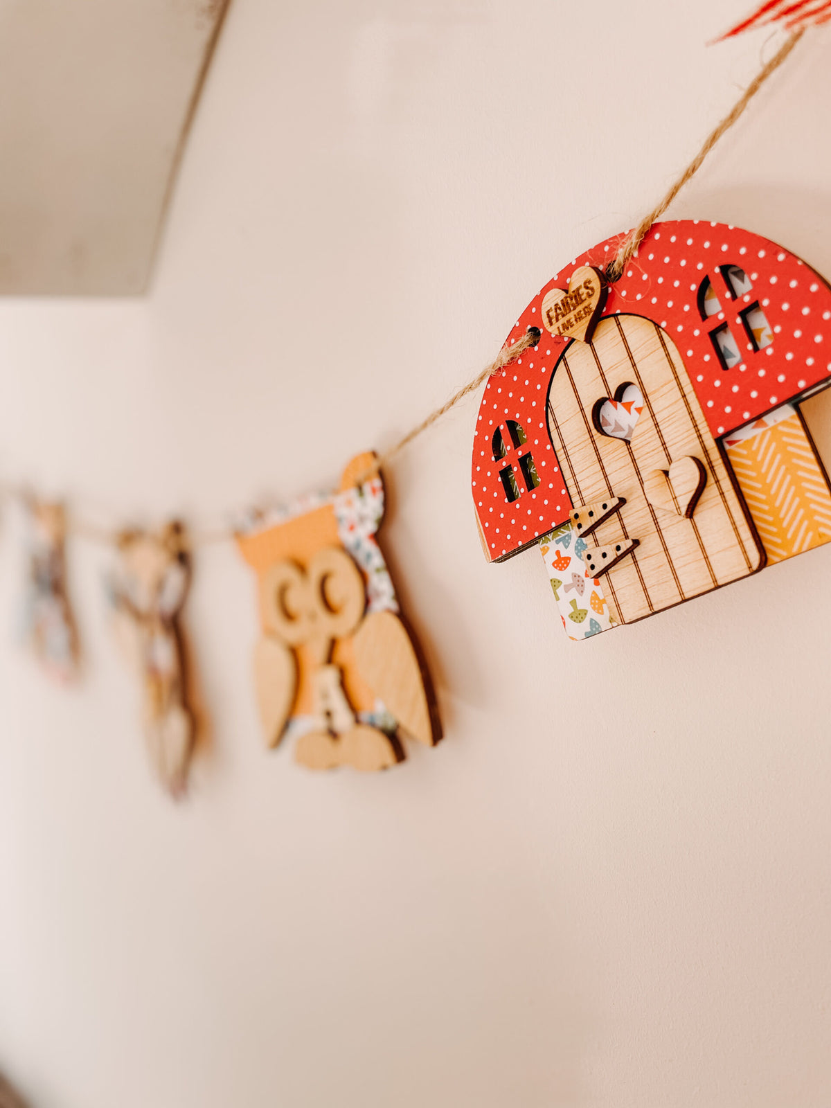 Personalised Wooden Woodland Bunting