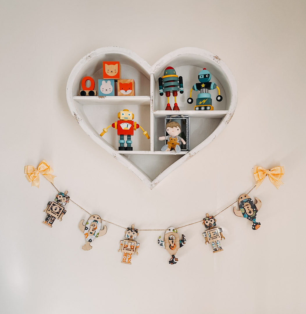 Personalised Wooden Space Bunting