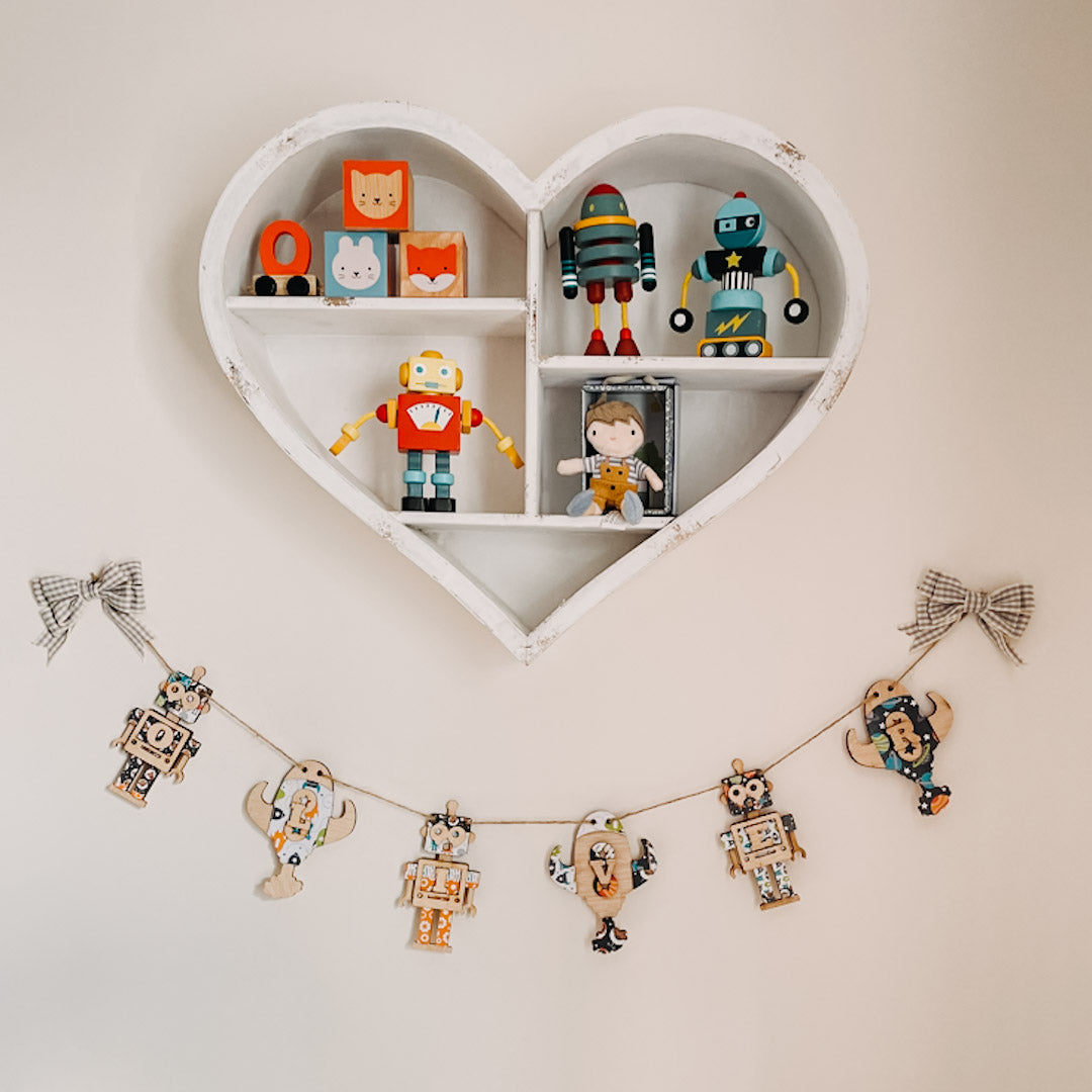 Personalised Wooden Space Bunting