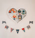 Personalised Wooden Camper Van And Triangle Bunting