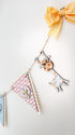 Personalised Wooden Jungle Themed Triangle Bunting