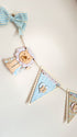 Personalised Wooden Jungle Themed Triangle Bunting