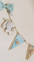 Personalised Wooden Jungle Themed Triangle Bunting
