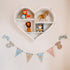 Personalised Wooden Jungle Themed Triangle Bunting