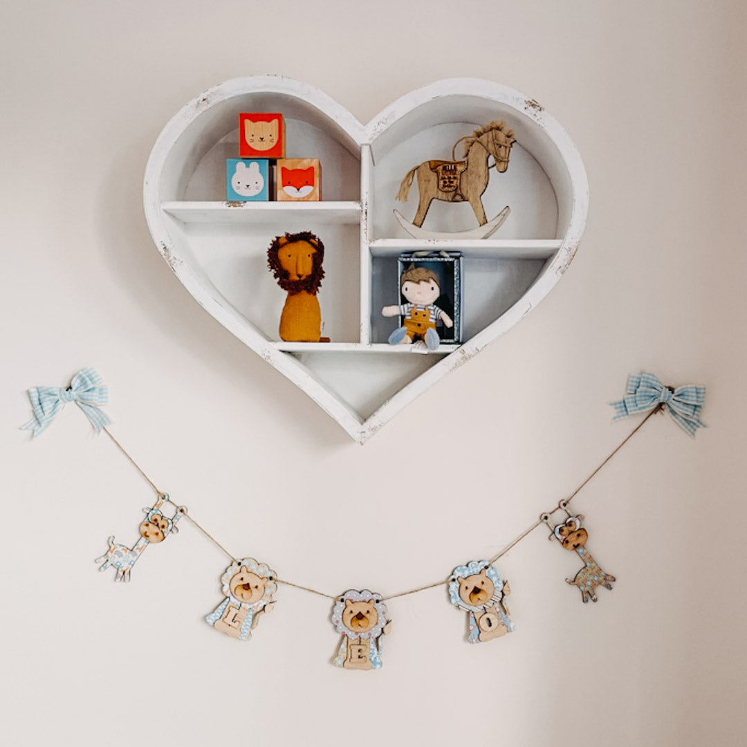 Personalised Wooden Jungle Bunting