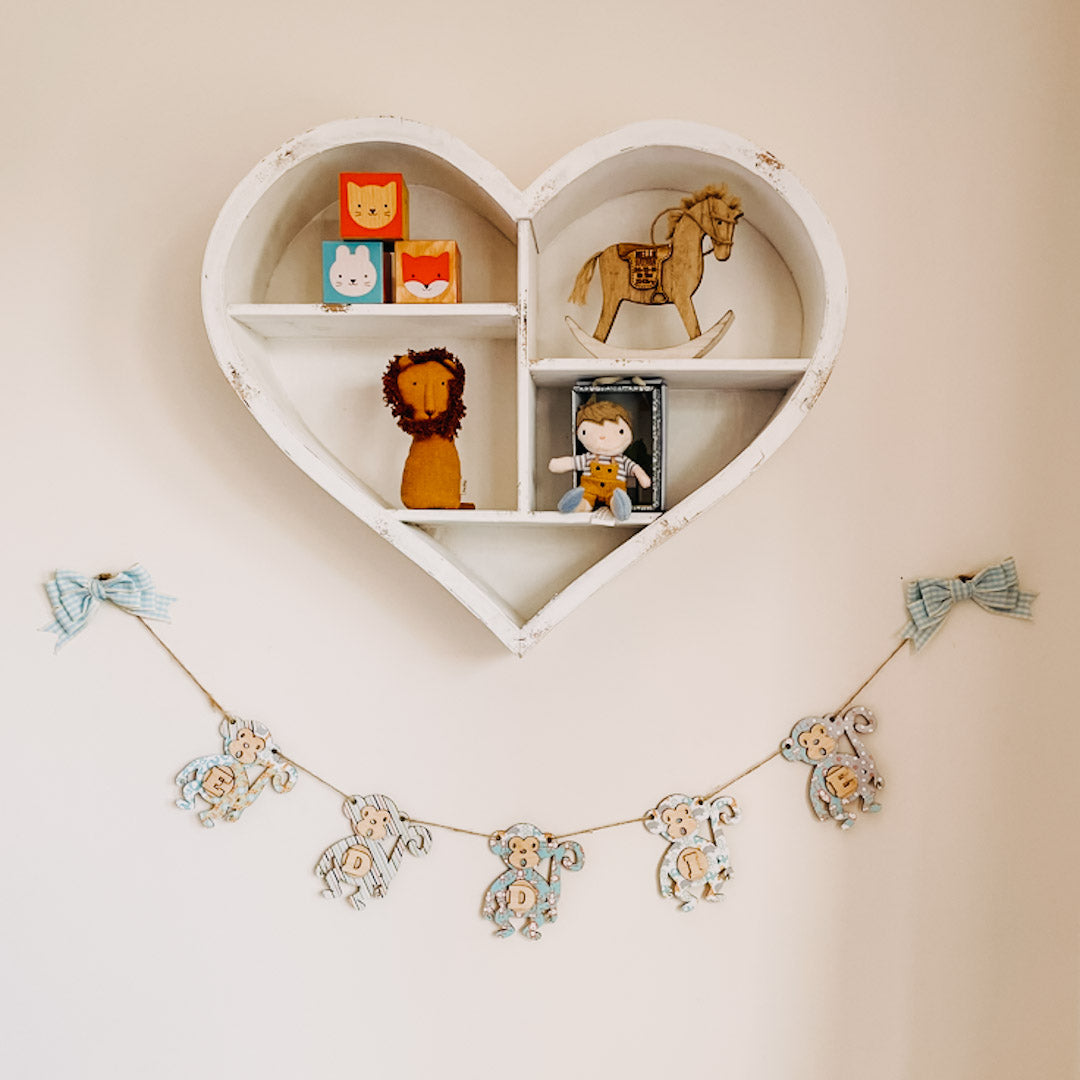 Personalised Wooden Jungle Bunting
