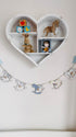 Personalised Wooden Nursery Bunting – Baby Blue