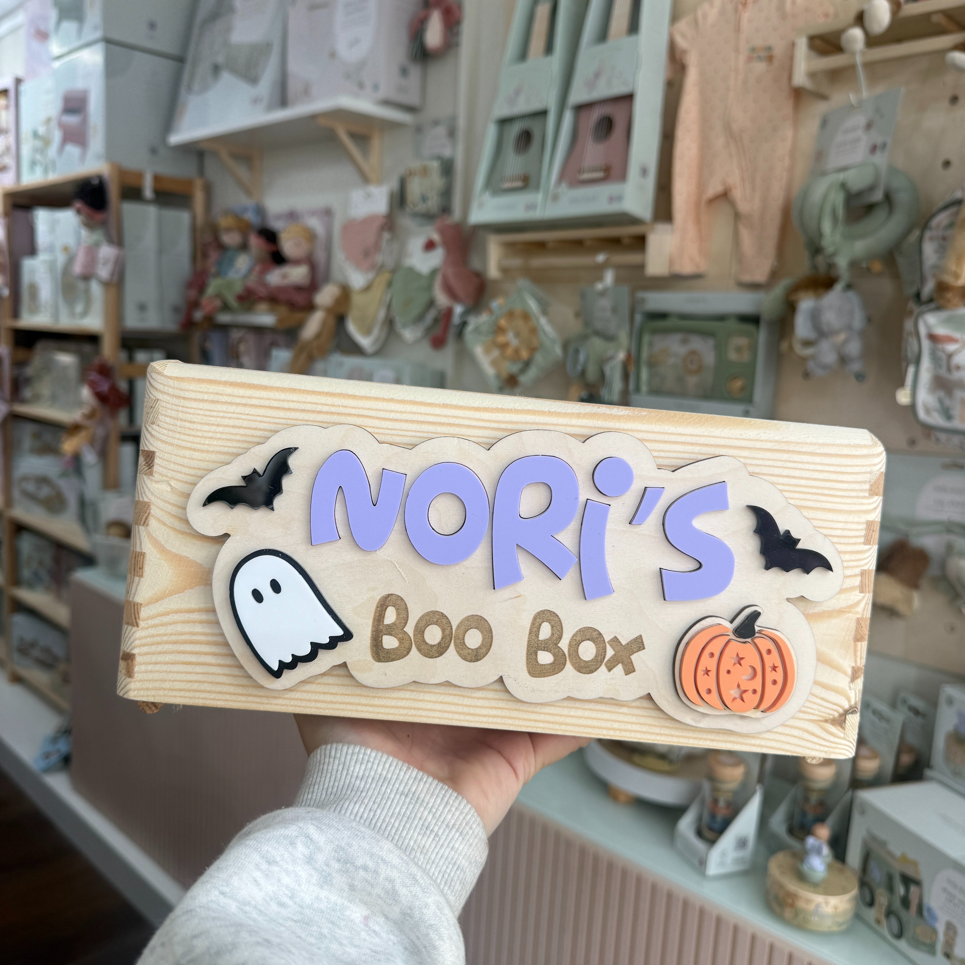 Halloween Boo Box Interchangeable Wooden Plaques – All Seasons Crate