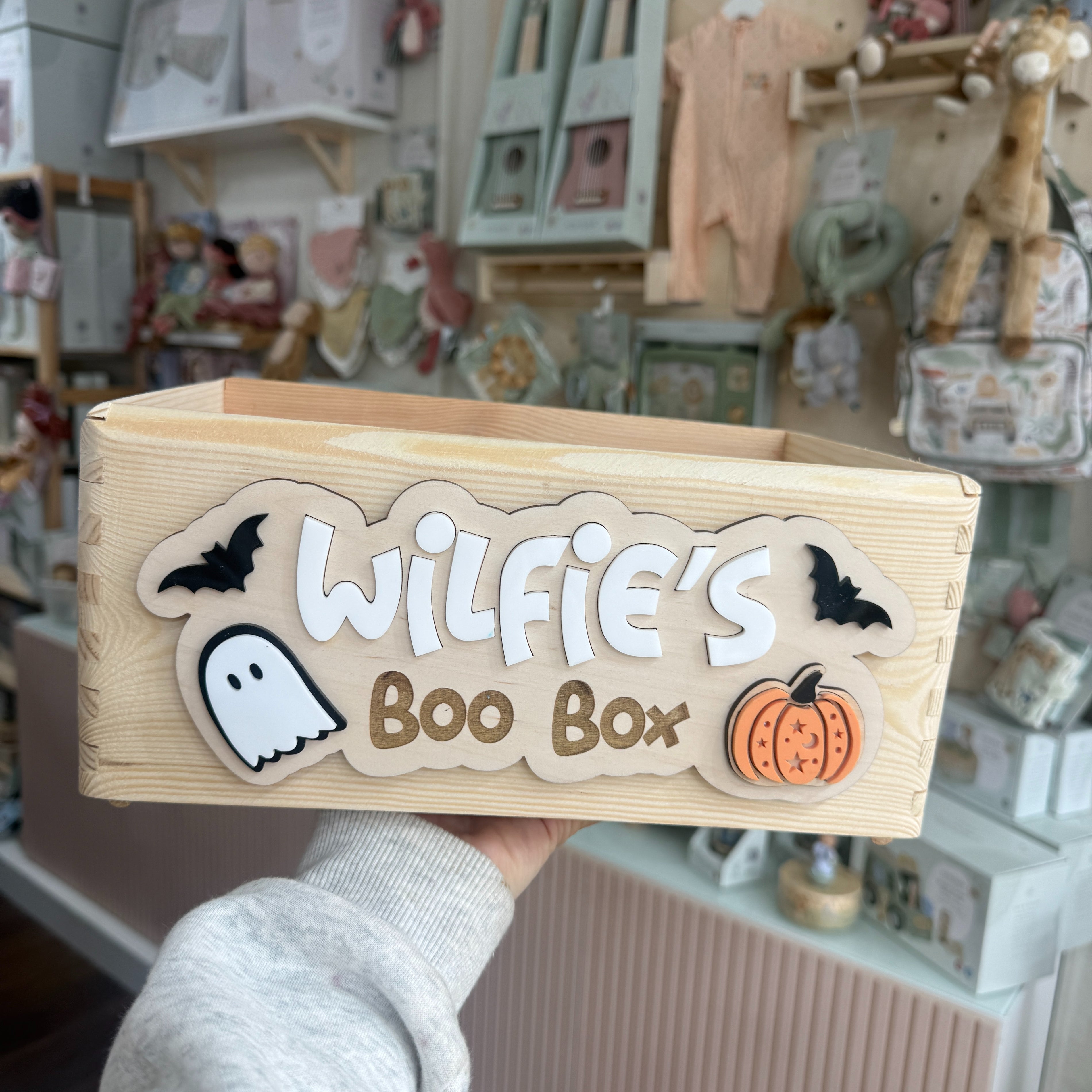 Halloween Boo Box Interchangeable Wooden Plaques – All Seasons Crate