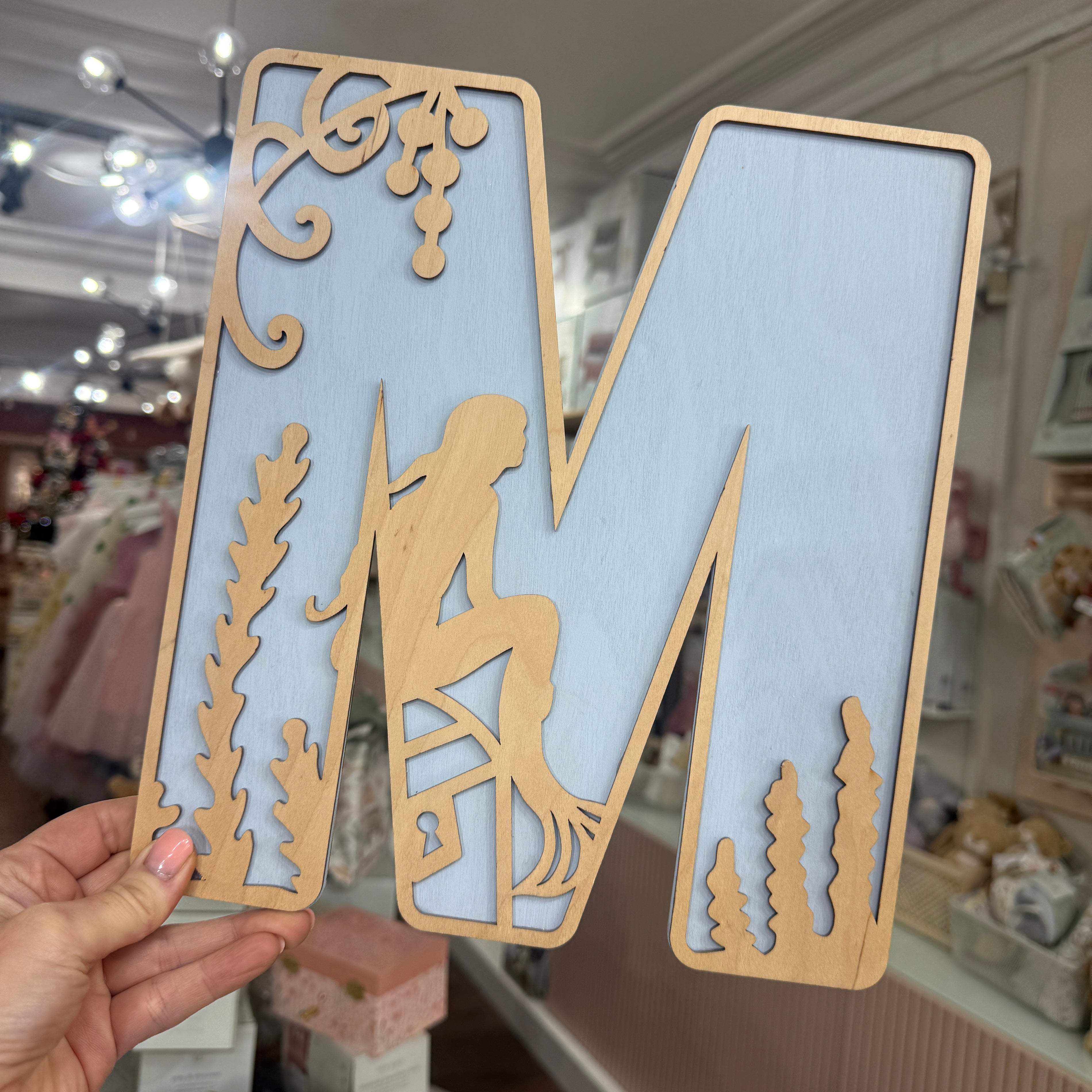 Mermaid Wooden Wall Letters