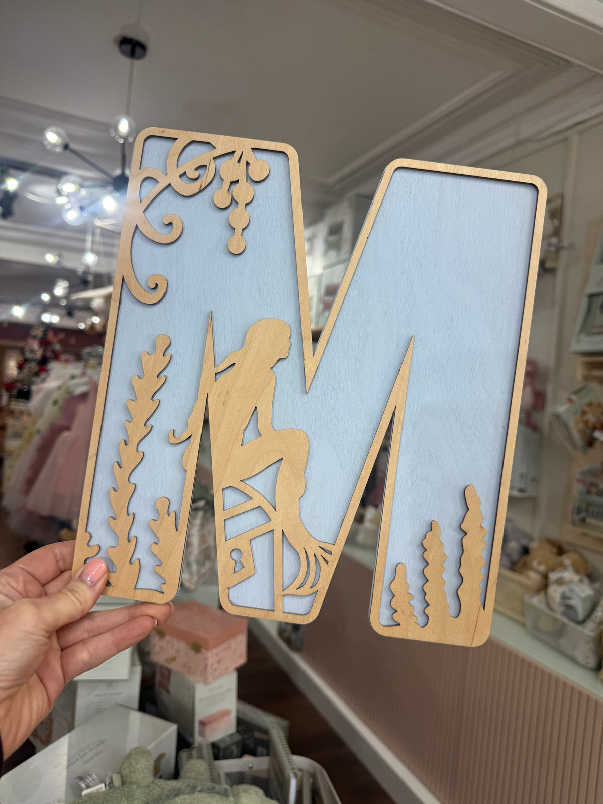 Mermaid Wooden Wall Letters