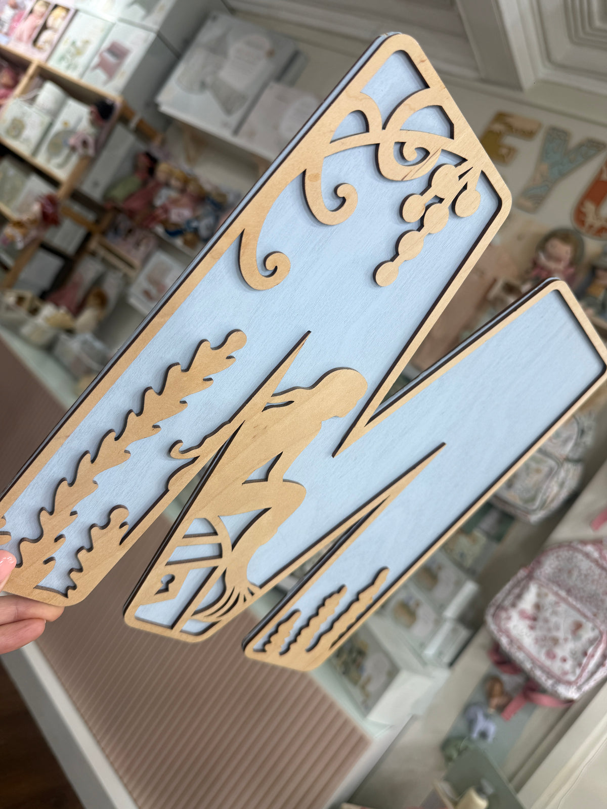 Mermaid Wooden Wall Letters