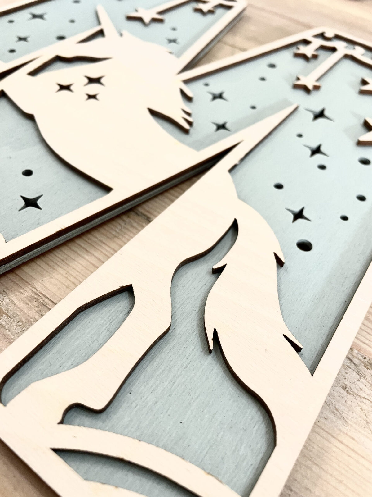 Personalised Unicorn Wooden Wall Letters – Nursery & Bedroom Decor