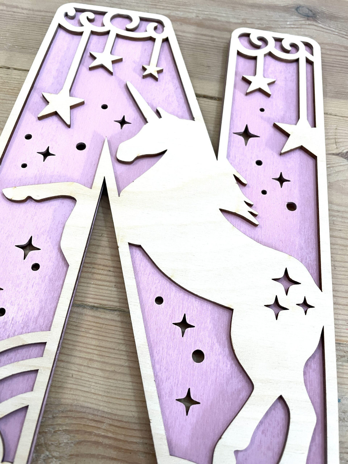 Personalised Unicorn Wooden Wall Letters – Nursery & Bedroom Decor