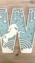 Personalised Unicorn Wooden Wall Letters – Nursery & Bedroom Decor