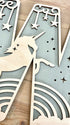 Personalised Unicorn Wooden Wall Letters – Nursery & Bedroom Decor