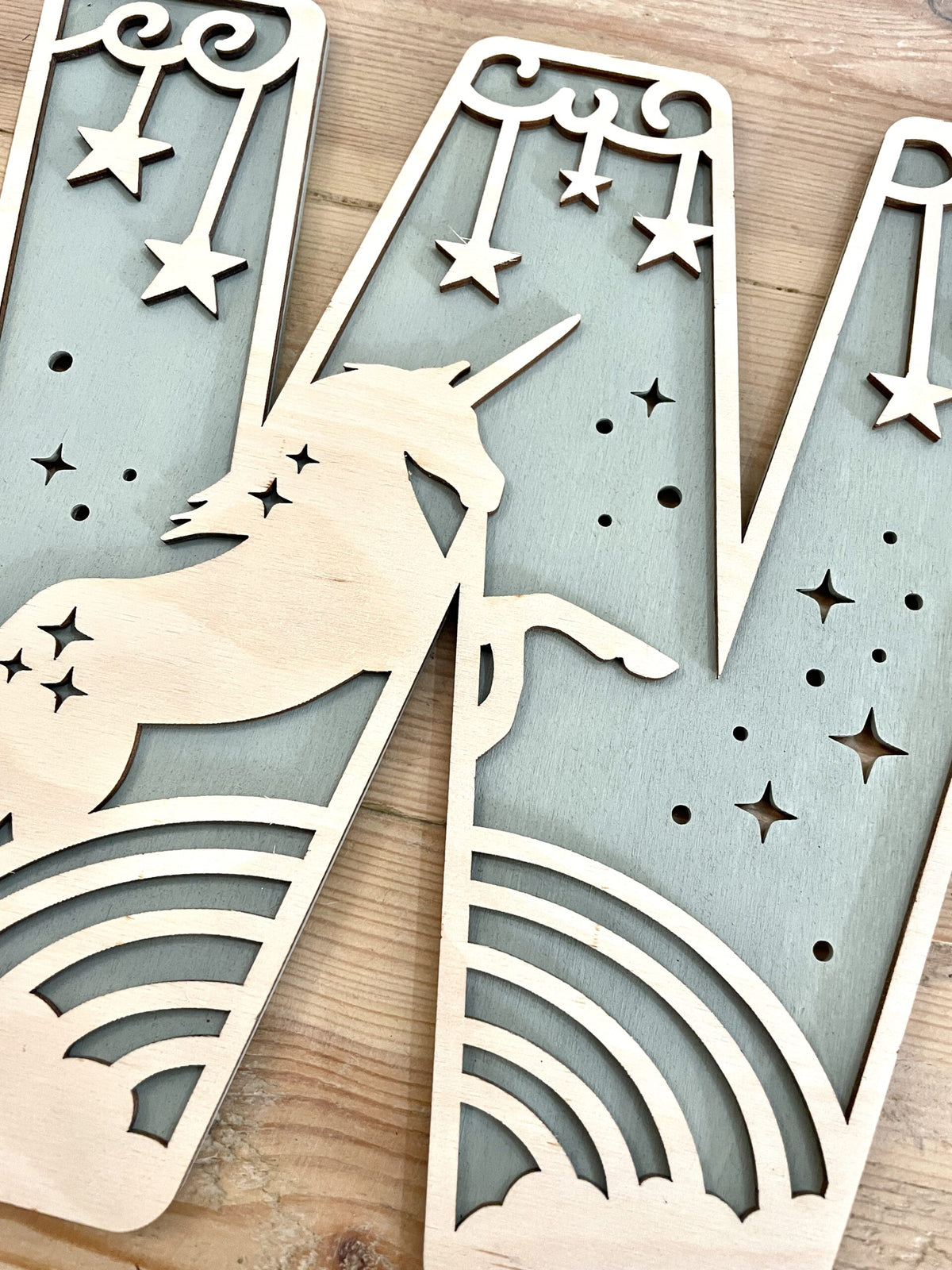 Personalised Unicorn Wooden Wall Letters – Nursery & Bedroom Decor