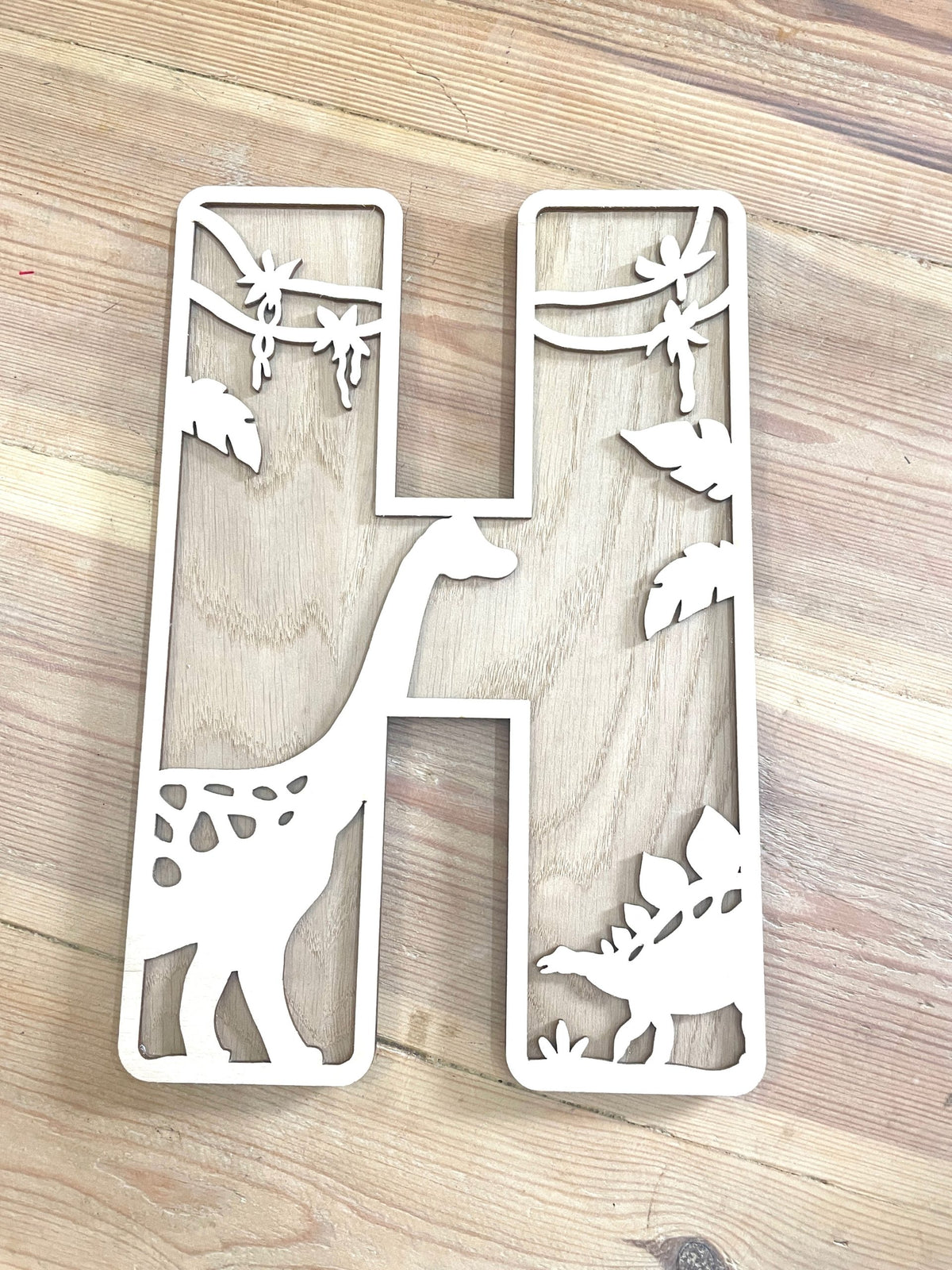 Personalised Dinosaur Wooden Wall Letters – Nursery & Bedroom Decor