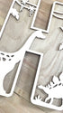 Personalised Dinosaur Wooden Wall Letters – Nursery & Bedroom Decor