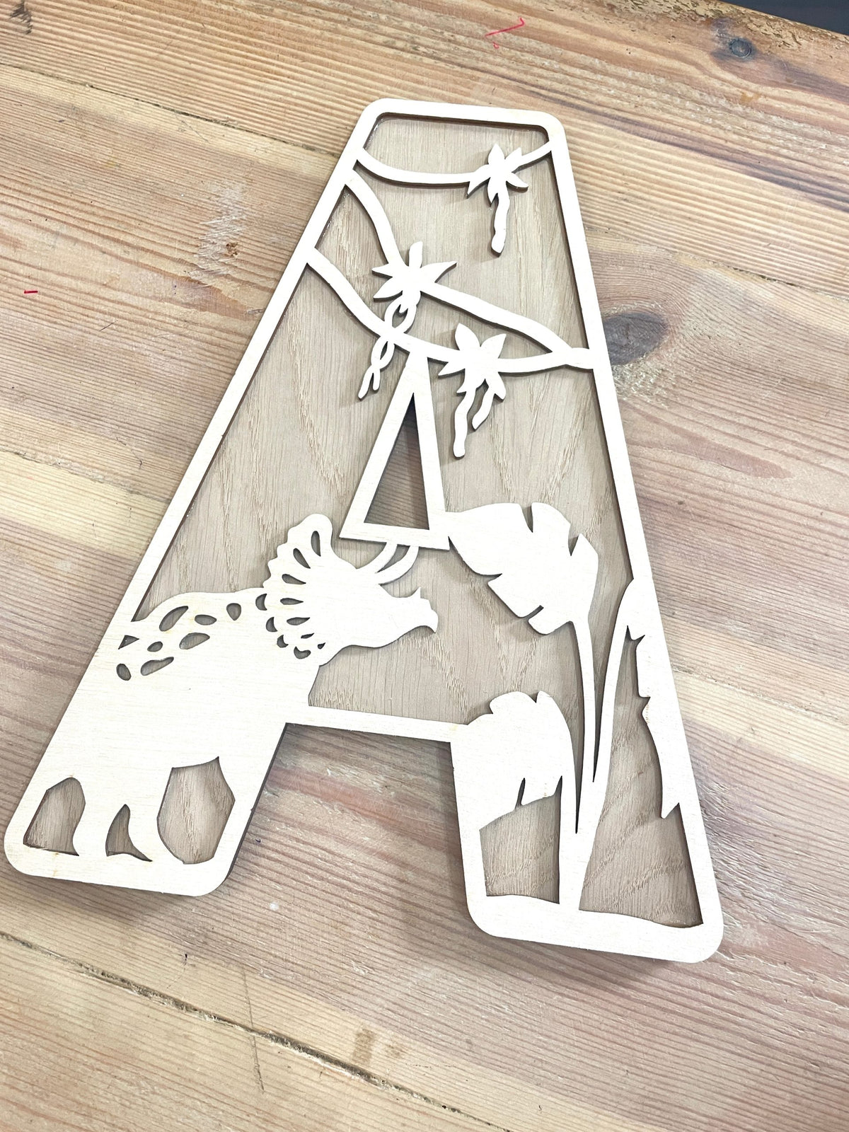 Personalised Dinosaur Wooden Wall Letters – Nursery & Bedroom Decor