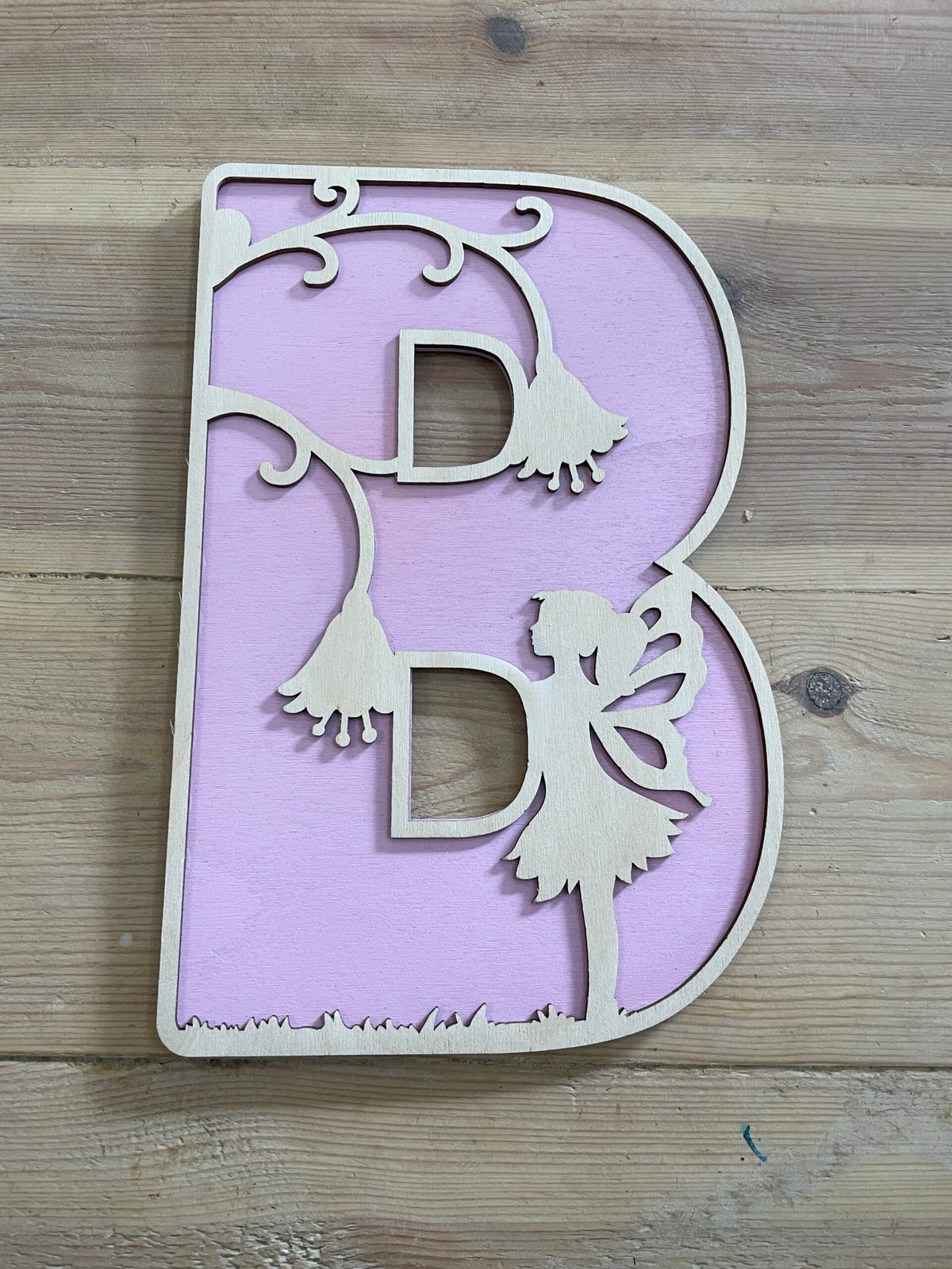 Personalised Fairy Wooden Wall Letters – Nursery & Bedroom Decor