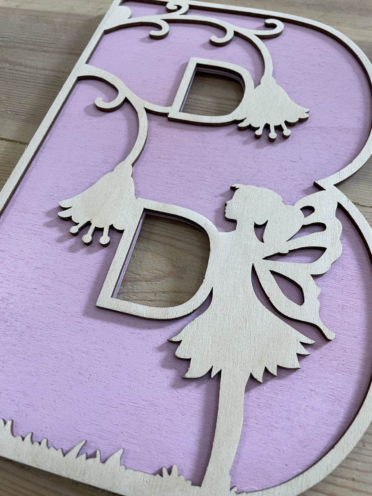 Personalised Fairy Wooden Wall Letters – Nursery & Bedroom Decor