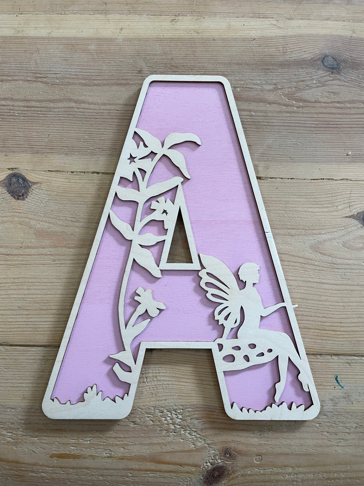 Personalised Fairy Wooden Wall Letters – Nursery & Bedroom Decor