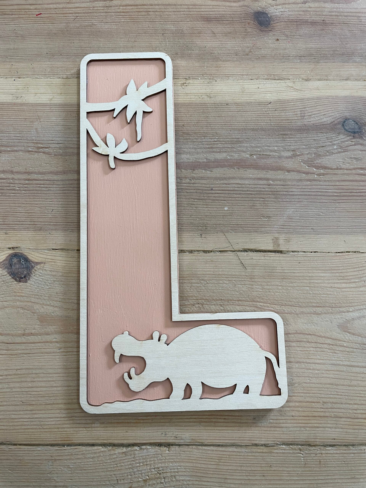 Personalised Safari Wooden Wall Letters – Nursery & Bedroom Decor
