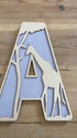 Personalised Safari Wooden Wall Letters – Nursery & Bedroom Decor