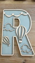 Personalised Balloons Wooden Wall Letters – Nursery & Bedroom Decor