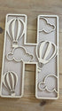 Personalised Balloons Wooden Wall Letters – Nursery & Bedroom Decor