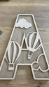 Personalised Balloons Wooden Wall Letters – Nursery & Bedroom Decor