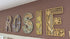 Personalised Wildflower Letters natural & pastel Wooden Wall Letters – Nursery & Bedroom Decor