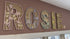 Personalised Wildflower Letters natural & pastel Wooden Wall Letters – Nursery & Bedroom Decor