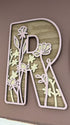 Personalised Wildflower Letters natural & pastel Wooden Wall Letters – Nursery & Bedroom Decor