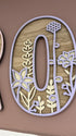 Personalised Wildflower Letters natural & pastel Wooden Wall Letters – Nursery & Bedroom Decor