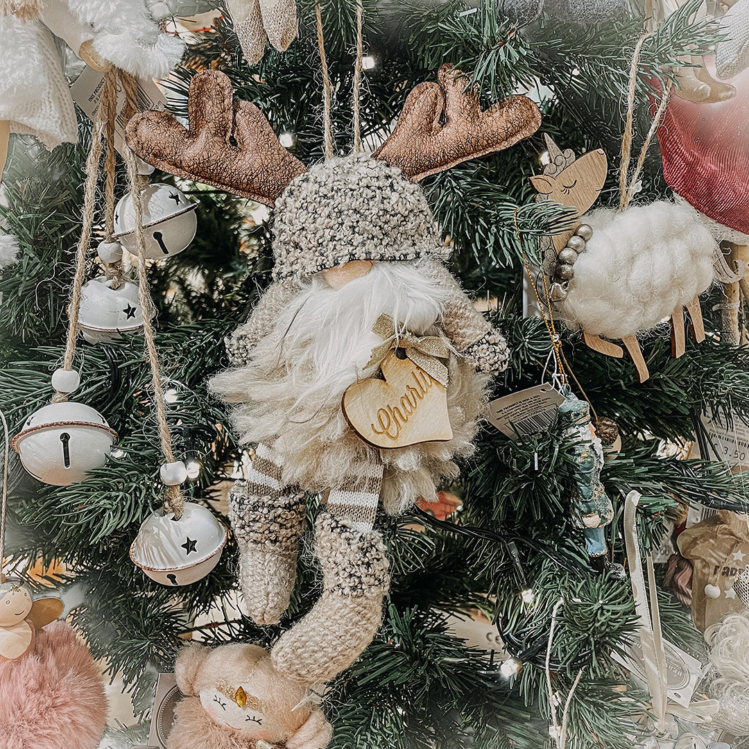 Hanging Reindeer Gonk With Bell Antlers
