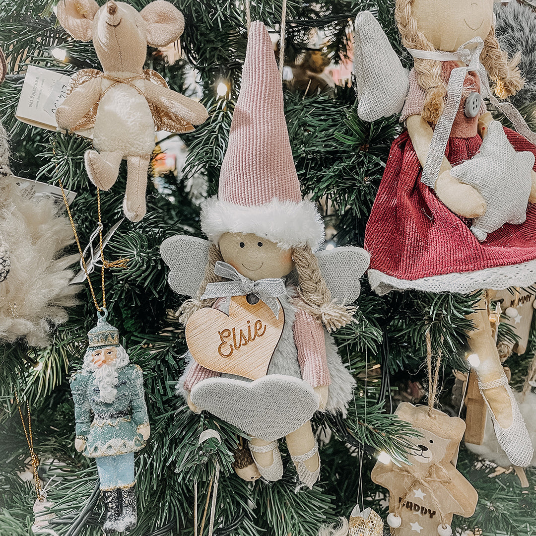 Personalised Nordic Christmas Angel Decoration