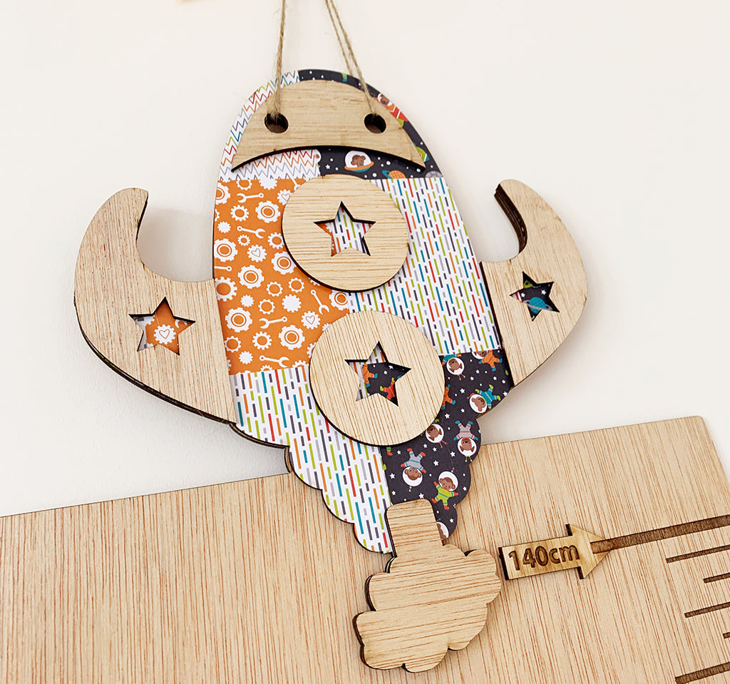 Personalised Space Themed Height Chart