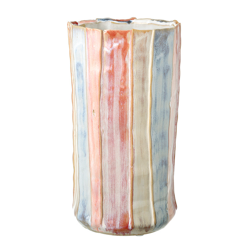 Heaven Sends Tall Pink Striped Vase