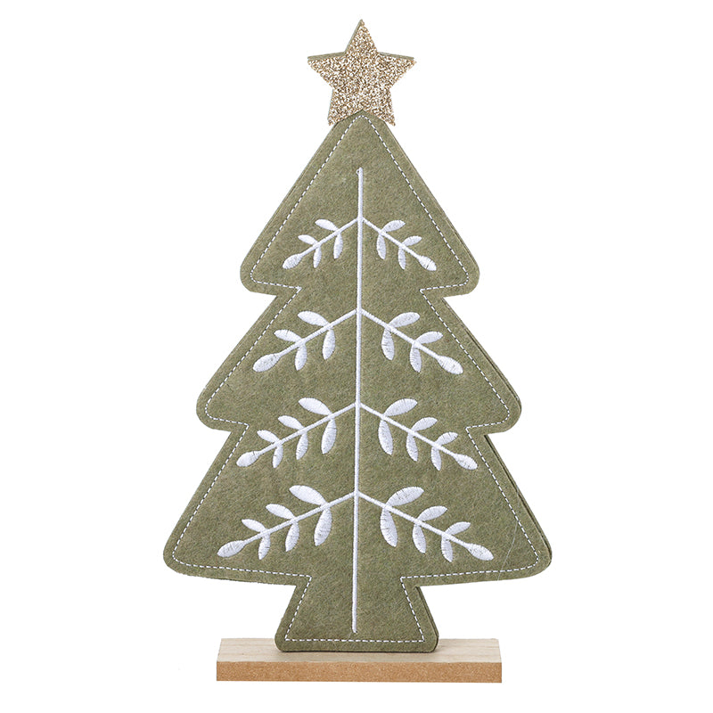 Heaven Sends Felt Embroidered Standing Tree Large