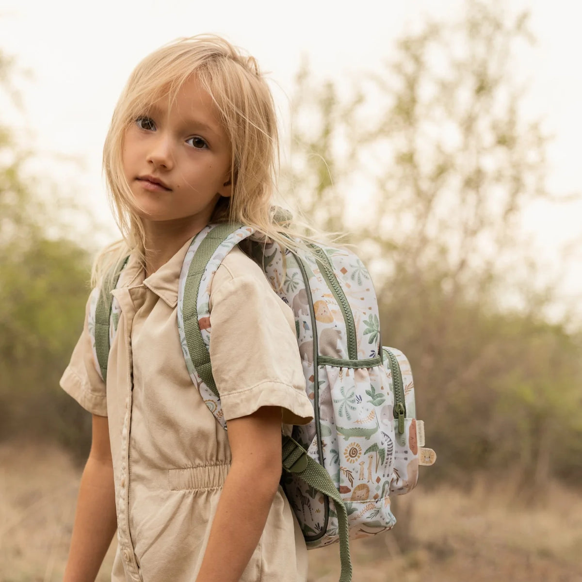 Little Dutch Large Backpack – Safari Friends