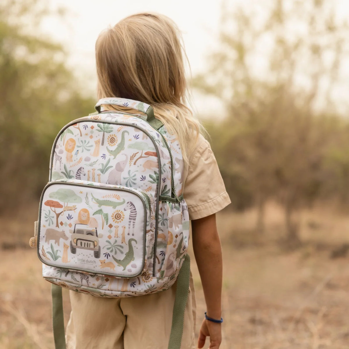 Little Dutch Large Backpack – Safari Friends